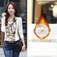 Plus Velvet Long-sleeve T-shirt Spring Print Slim Bottoming Shirt  Cotton Heaps Collar Pullover Top