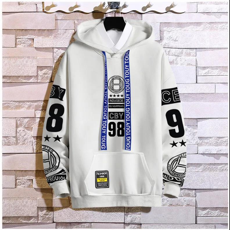 WTEMPO Spring & Fall Trend Pullover Suit Men Sports Suit Hooded Sweater and Casual Pants Campus Clothing