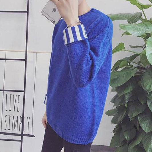 Men's Casual Sweater 2019 Autumn Winter Slim Fit Pullover Wool Cashmere Sweater Men Brand Clothes