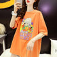 Hollow Lace Women Dress Girl Loose O-Neck Casual Long T-shirt Dress Big Loose Home Comfort Outer Convenient