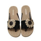 Sandals and Slippers Female Summer Wild Fashion Flowers Flat Bottom Flip Flops Korean Version Wear Net Red Non-slip Beach Beach Shoes