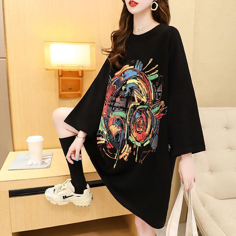 Autumn Mid-length Sweater for Female Students All-match Loose Top Large Size Women's Fashion Jacket