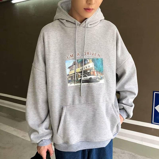 Autumn Winter Hoodies Male Warm Fleece Coat Hooded Men Black Hoodies Cashmere Addition Sweatshirts