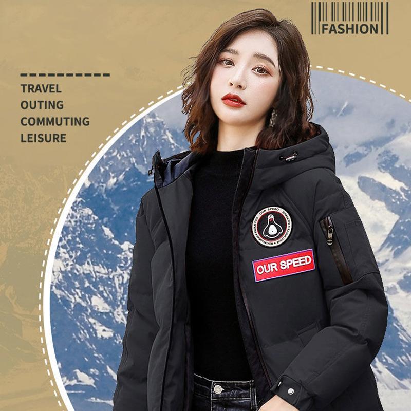 Down Jacket Women's Mid-length Korean Style Tooling Pie To Overcome High-grade Thickened Winter Jacket Warm Cotton Clothes