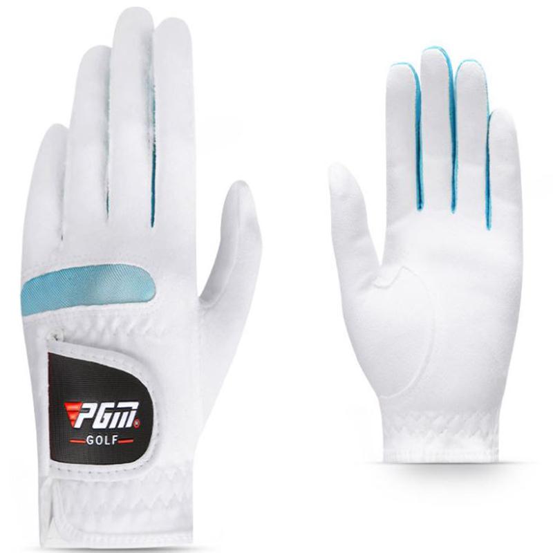 One Pair of Ladies Golf Gloves Microsoft Fiber Breathable Non-slip Left and Right Hand Sports Gloves Women