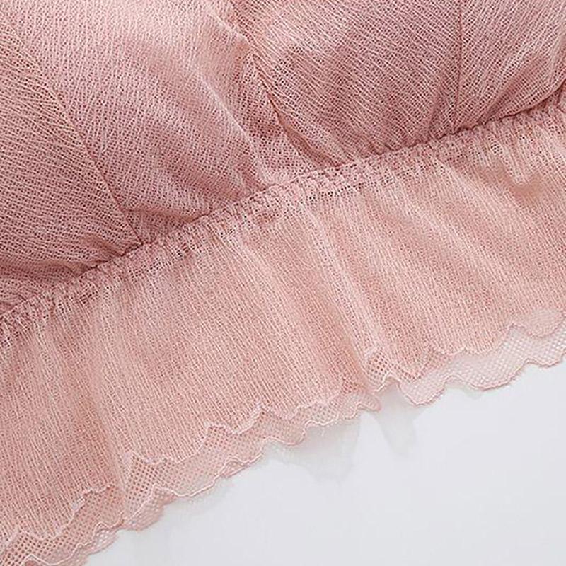 Sexy Lace Anti-glare Beauty Back Wrap Chest Tube Top Chest Pad Detachable Suspenders Girl Vest-style Underwear Bra