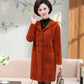 Mom Wears Autumn and Winter Imitation Fur Mink Velvet Jacket All-match Mid-length Large Size Middle-aged and Elderly Women's Western Style Coat