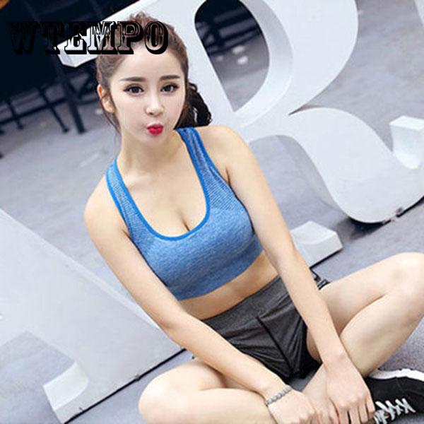 Women Letter Bra Top Push Up Fitness Running Yoga Bra Underwear Cotton Tops Gym Wear Sportswear