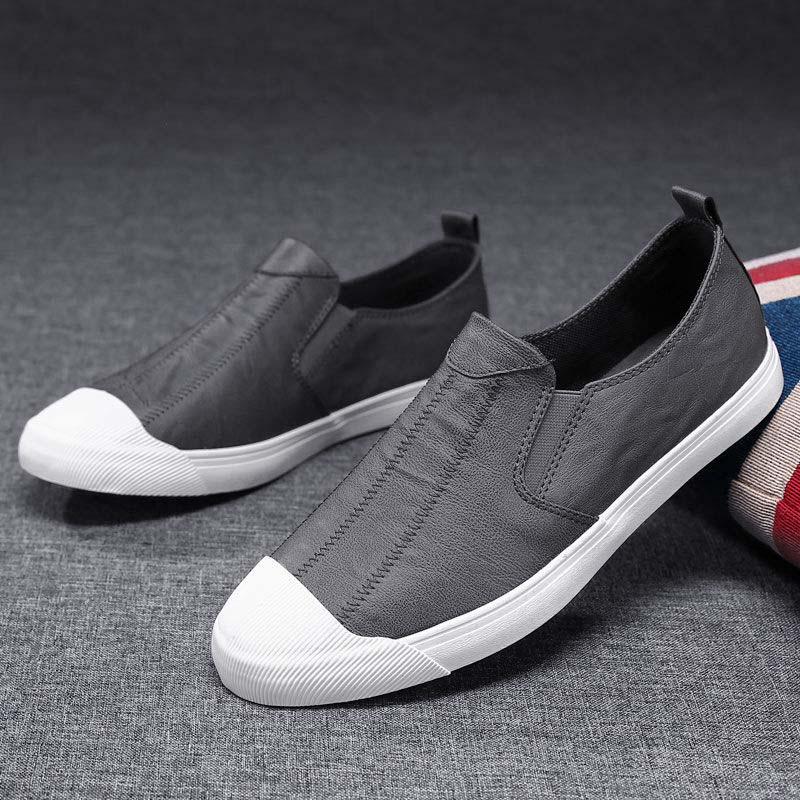 Plus Size 38-44 Summer Men Leather Sneakers Comfortable Deodorant Running Basketball Shoes Breathable Shockproof Non-slip Shoes