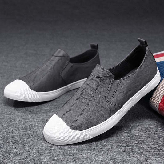 Plus Size 38-44 Summer Men Leather Sneakers Comfortable Deodorant Running Basketball Shoes Breathable Shockproof Non-slip Shoes