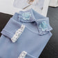 Women's Turtleneck Sweater Lace Hook Knit Sweater Short Beaded Pullover Jumper Sweet Slim-fit Knitwear Bottoming or Outwear
