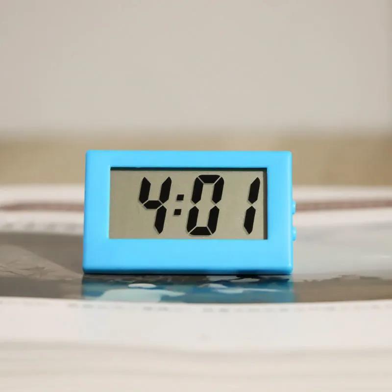 Bedroom Simple Small Electronic Watch Portable Old Man Big Character Watch Student Exam Mute Desktop Clock Mini Home
