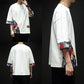 Oversized Hip Hop T-shirt Japanese Trend Retro Shirt O-neck Half Sleeve Casual Pullover Stitching Graphic Punk Clothe Summer
