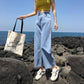 WTEMPO Women's High-waisted Jeans Loose Loose Thin Trousers Wild Straight Wide Leg Fresh Wind Pants Women