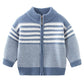 Boys Sweater Coat Autumn and Winter Children's Zipper Cardigan Baby Warm Sweater Double Layer Thickness