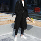 2021 New Mid-length Hong Kong Wind Over The Knee Coat British Autumn and Winter Coat