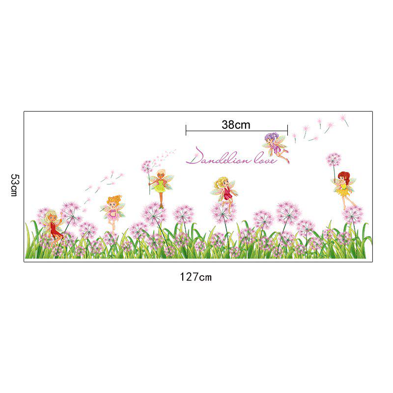 [sticker ]Dandelion Flower Fairy Wall Stickers Home Decor Living Room Kitchen Children Bedroom Deca