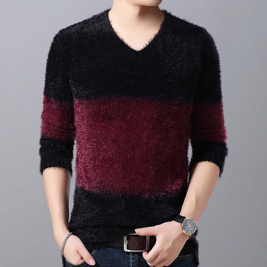 Men's Knitted Sweater Cashmere Wool Winter Sweater Men 2019 Pullover Man Swetry Pull Col Roul Homme