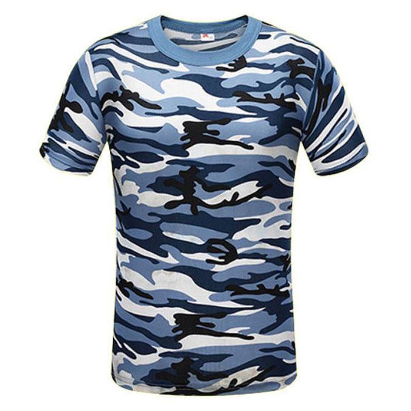 3 Pcs Camouflage Shirts Men Tees Wear-resistant Breathable T-shirt Casual Half Sleeve Pullover Labor Protection Clothing Summer