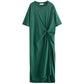 Popular Dresst Loose Casual Slim French Niche Dress Large Size Long T-shirt Dress Summer