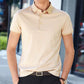 Summer Men's Striped Fashion Casual POLO Shirt Men's Young and Middle-aged Short Sleeve T-shirt