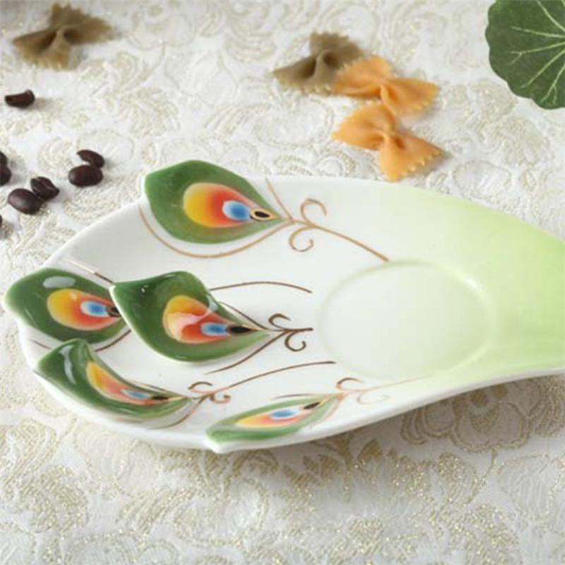 200ML Bone China 3D Color Enamel Animal Coffee Cup with Saucer and Spoon Ceramic Afternoon Teacups Drinwkare