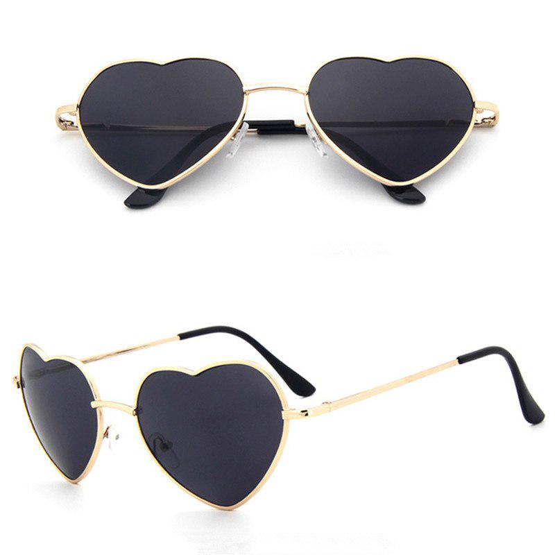 Heart Shaped sunglasses woman Lovely shades Sun Glasses for women candy color metal frame girl sungl