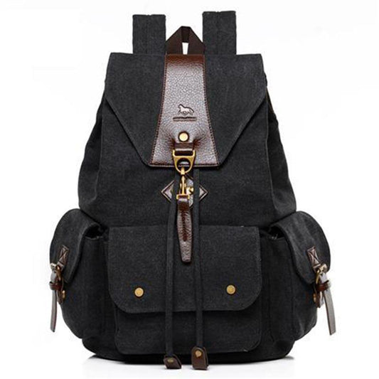 Men Male Canvas Backpack Casual Rucksacks Laptop Backpacks College Student School Bag Backpack Women