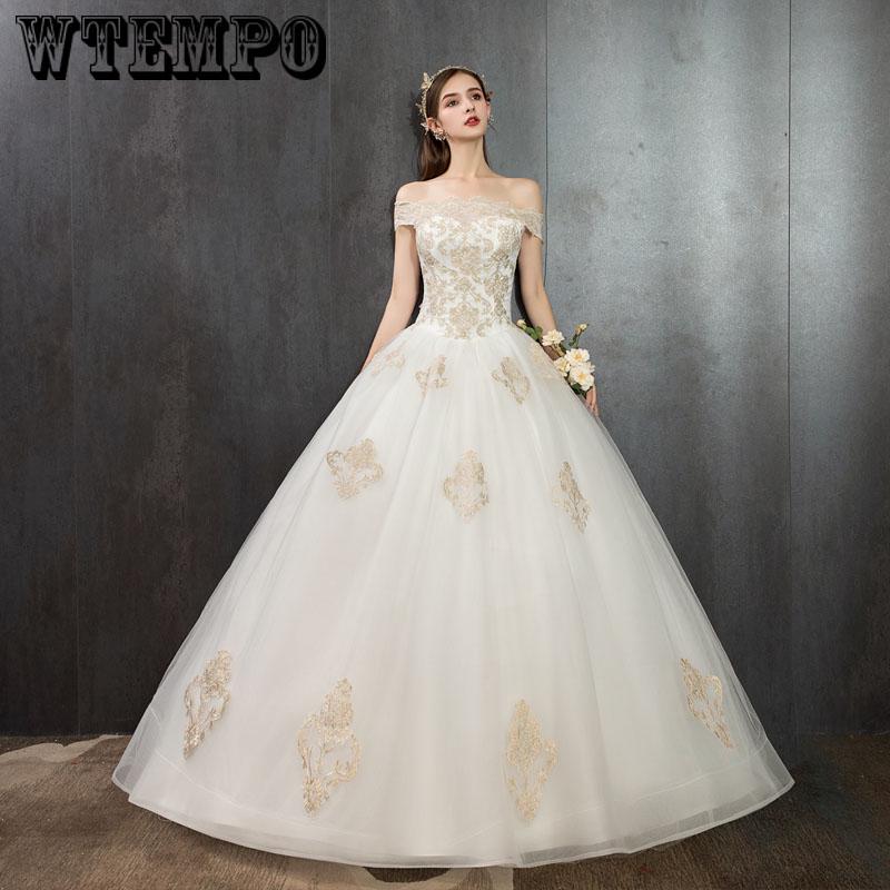 Wedding Dress Pretty Elegant Lace Wedding Dresses Off Shoulder Bridal Gowns Vestido De Bodas