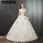 Wedding Long Off-Shoulder Sweetheart Sleeveless Lace Up Wedding Dress Elegant Vestidos De Noivas