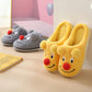 A Pair of Lovely Cotton Comfortable Flat Shoes Suitable for Autumn and Winter Home Design Full of Sense
