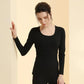 Women's 2 Pieces Long-sleeve Suit Set Thermal Underwear Temperature Homewear Slim Comfortable Home Pajamas Tight Sexy Body Suit Round Neck Clothing