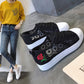 Sneakers Women Fashion Breathable Summer Platform Casual Shoes Lace Leisure Flat White Canvas Women's Vulcanize Shoes