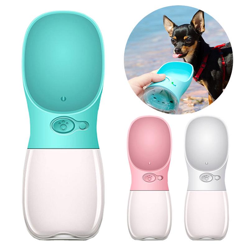 Portable Pet Water Bottle Travel Outdoor Leak Proof Cat Dog Water Feeder Bowl Dispenser