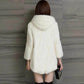 Faux Mink Coat Women's Mid-length Autumn and Winter Thick Plus Size Hooded Fur Coat Women Are Thin