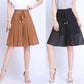 Summer Thin Chiffon Culottes Five-point Half Skirt Women's Slim Large Size High Waist Solid Color Mesh Office Short Skirt Pants
