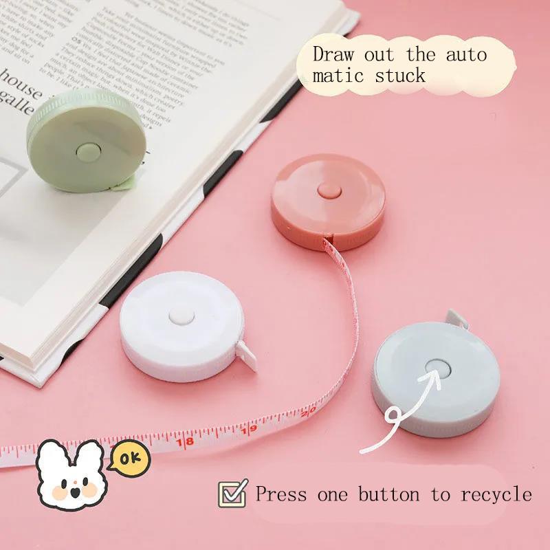 1/3pcs Tape Measure 1.5m Self-locking Soft Ruler Mini Tape Measure for Bust Measurement and Cutting Clothes