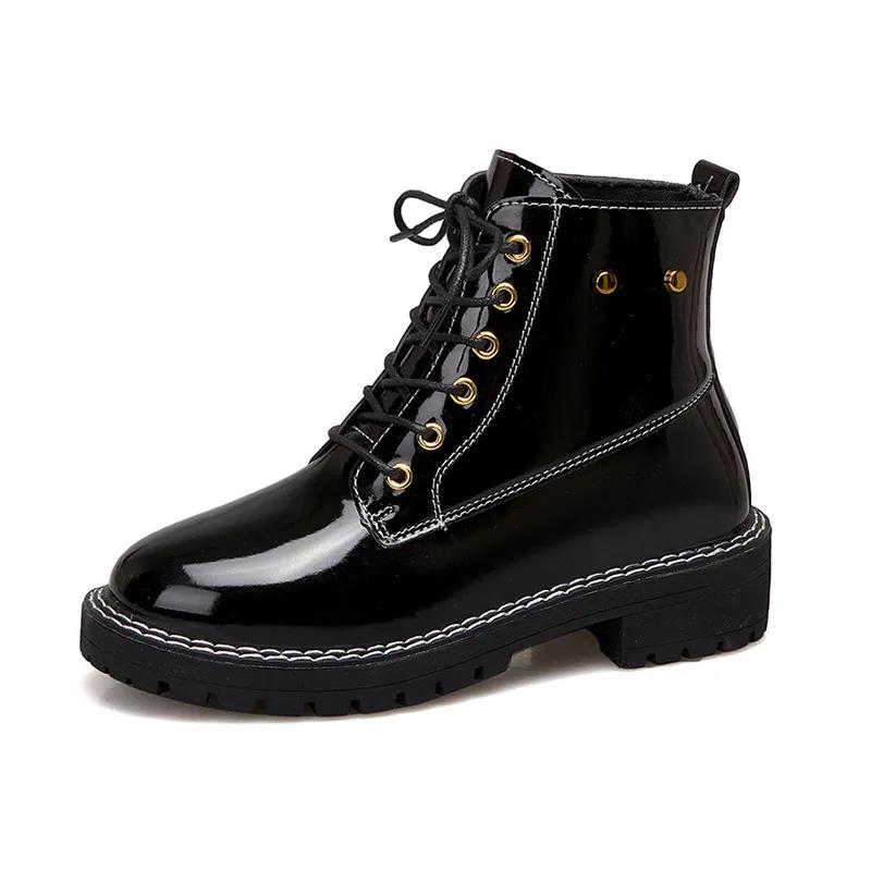 Spring and Summer British Style Martin Boots Female Students Korean Version of All-match Female Flat Short Boots Bare Boots Single Boots