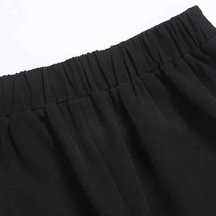 Women Elasticated High-waist Chiffon Shorts Anti-light Thin Students Casual Mini A Pants