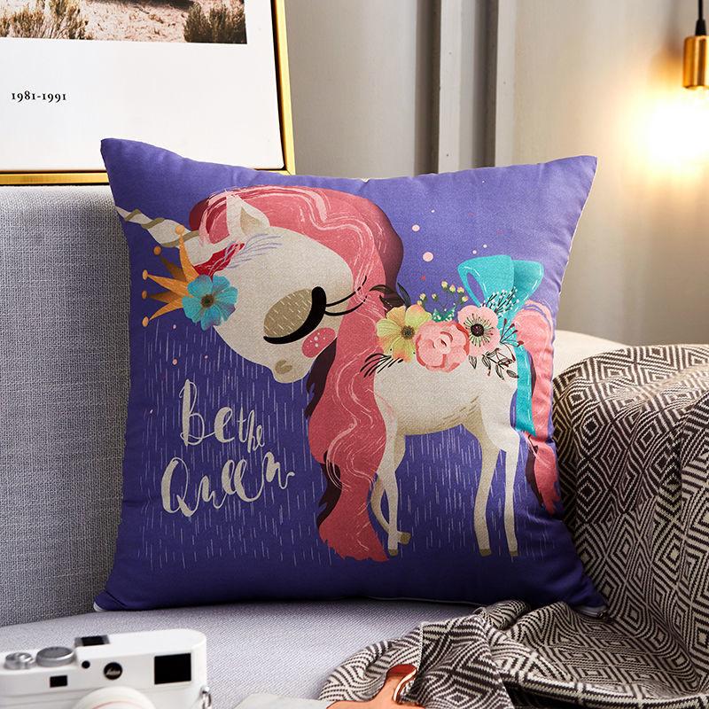 Happy Animal Printing Pillow Home Sofa Pillow Breathable Car Pillow Rest Relaxation Artifact