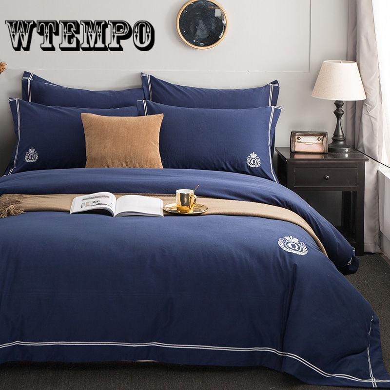 Comfortable Soft Cotton Quilt Set Bed Skirt Four-piece Lace Quilt Cover Solid Color Princess