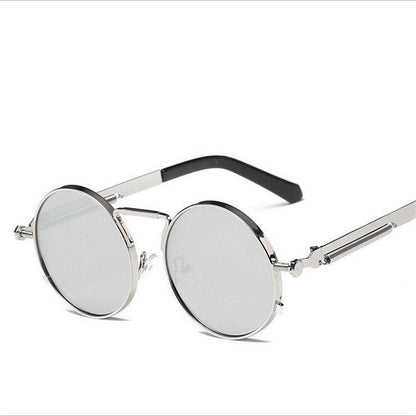 WTEMPO High Quality Metal Frame Round Sun Glasses For Men Women Fashion UV400 Clear Lens Mens Sungla