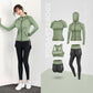 5-piece Women's Sportswear Outdoor Sports Suit Sweat-absorbent and Breathable Fitness Yoga Clothing