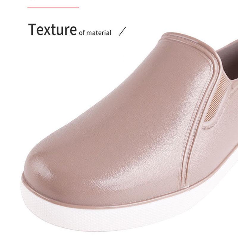 Casual Rubber Shoes Women's Shallow Mouth Low-top Rain Boots Short Tube Non-slip Waterproof Wear-resistant Women's Work Shoes Kitchen