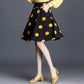 S-5XL Polka-dot Chiffon Skirt Women's Summer High Waist Anti-light Umbrella Skirt Thin A-line Large Swing Skirt Short Skirt