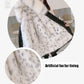 Women's   Faux Fur Lined Parka Long Hooded Parka Jacket with Detachable Liner Drawstring  Faux Fox Fur Coat with Faux Fur Collar Plus Size