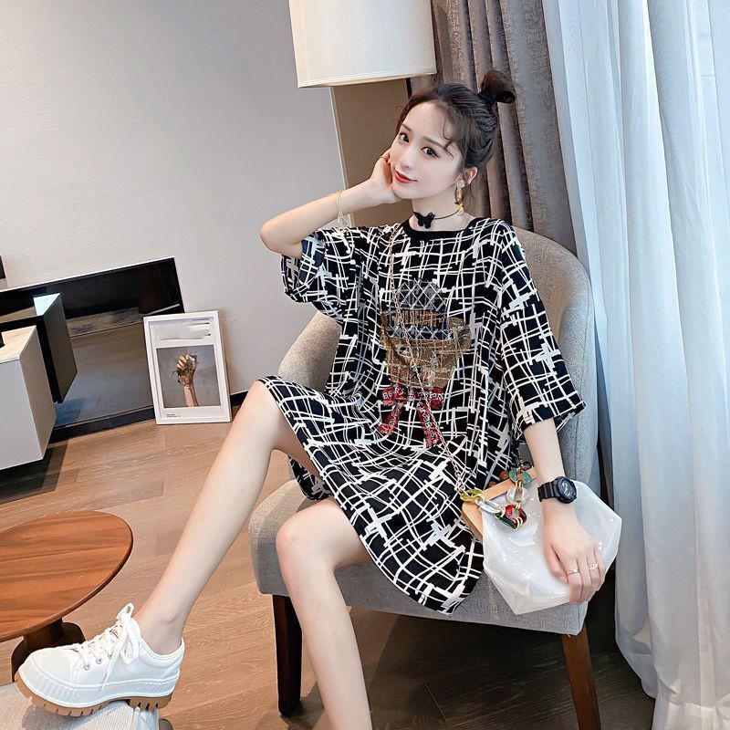 M-XXXXL Women's Summer Dress Backless Bowknot Short Sleeve Round Neck Printing Daily Wear Office Dating Party