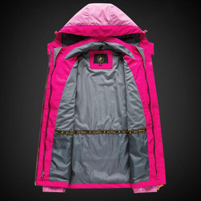 Men's and Women's Outdoor Sportswear Windproof Mountaineering Clothes Thick Hooded Detachable Two-piece Jacket Fleece Soft Shell Cycling Jersey