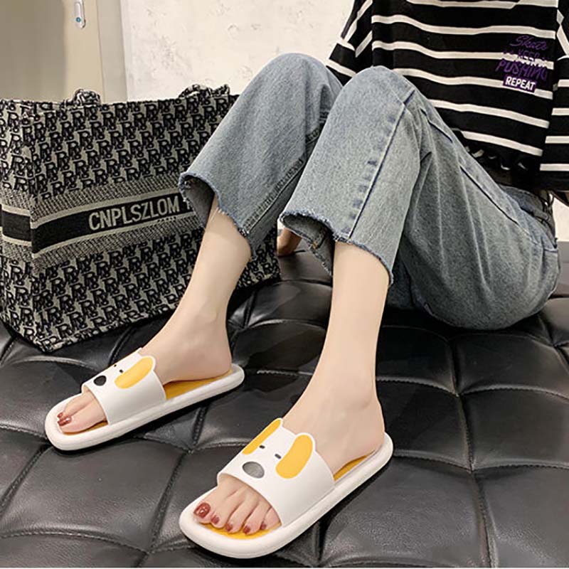 Couple Slippers Female Summer Home Indoor One-outer Home Non-slip Summer Cute Bath Sandals and Slippers Men