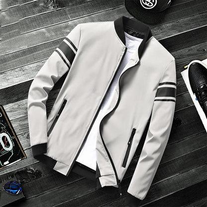 Men's Autumn Jacket Fashion Handsome Upper Jackets Grown Youth Korean Version Coats